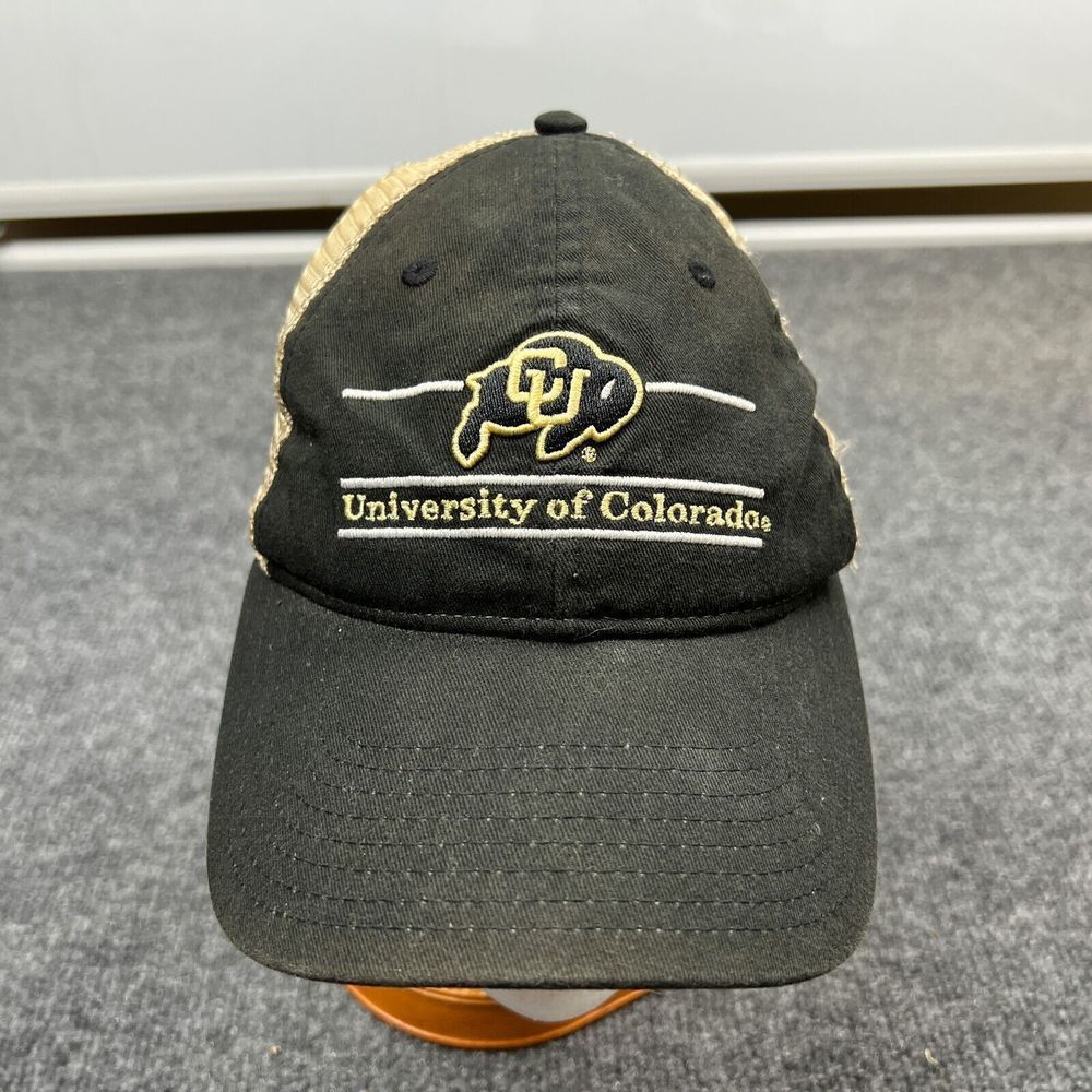The Game University of Colorado Buffaloes Logo Snapback Cap Adult Black Mesh Hat